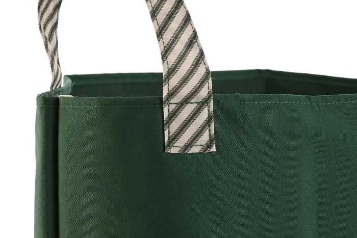 DKD Home Decor Bolsa de Algodón para Restos 40x40x60 cm Blanco y Verde