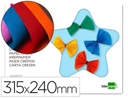 Liderpapel Bloc Trabajos Manuales Crespón 240x315mm 10 Hojas Colores Surtidos