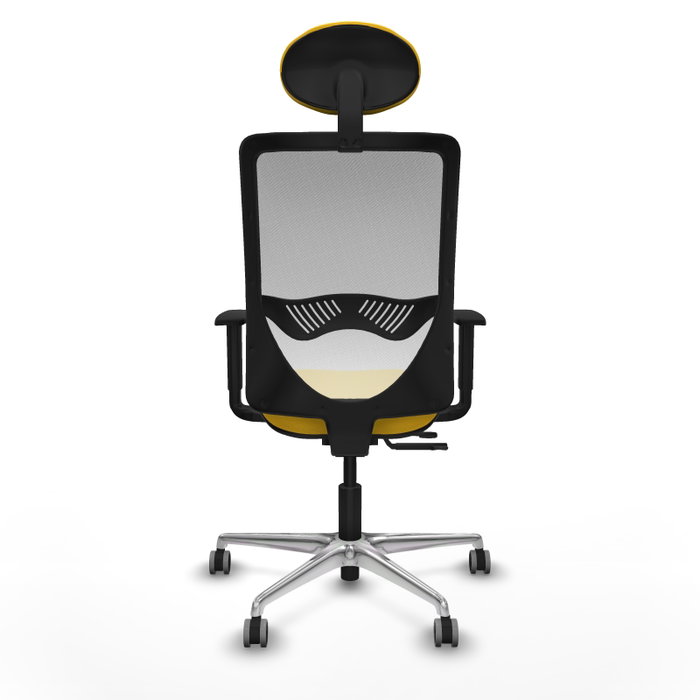 PIQUERAS Y CRESPO Silla de oficina Zulema con mecanismo Sincro/Traslack, Amarillo y Blanco PIQUERAS Y CRESPO Silla de oficina Zulema con mecanismo Sincro/Traslack, Amarillo y Blanco