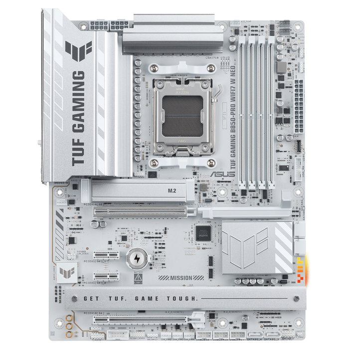 ASUS TUF GAMING B850-PRO WIFI7 W NEO Placa Base ATX, AMD AM5, DDR5, Wi-Fi 7, Bluetooth 5.4, 2.5 GbE, SATA III, M.2, 4 Ranuras RAM