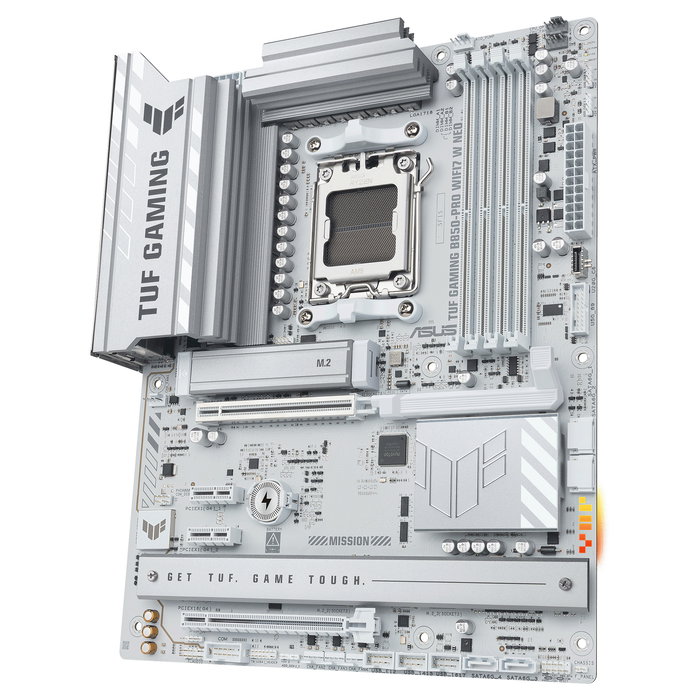 ASUS TUF GAMING B850-PRO WIFI7 W NEO Placa Base ATX, AMD AM5, DDR5, Wi-Fi 7, Bluetooth 5.4, 2.5 GbE, SATA III, M.2, 4 Ranuras RAM