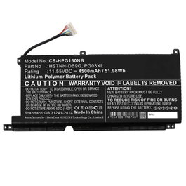 CoreParts Batería para HP Gaming Pavilion 15-dk0000 51.98Wh 4500mAh 11.55V Li-Polymer Negra