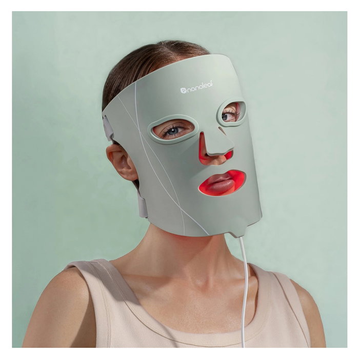 Nanoleaf NLEDK00-1TFM Mascarilla Facial de Terapia LED Verde
