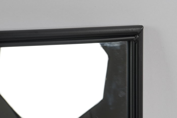 DKD Home Decor Anxi Espejo Loft Negro Hierro y Espejo 2 x 120 x 90 cm