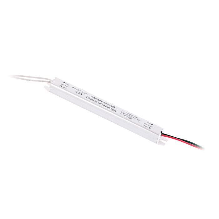 Transformador LED Ultrafina 18W 12VDC 110V-220V AC