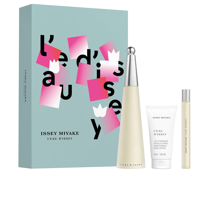 Issey Miyake L'Eau d'Issey Estuche Cofre Regalo 3 pz - Eau de Toilette 100 ml + Loción Corporal 50 ml + Vaporizador 10 ml - Fragancia Floral Acuática para Mujer Issey Miyake L'Eau d'Issey Estuche Cofre Regalo 3 pz - Eau de Toilette 100 ml + Loción Corporal 50 ml + Vaporizador 10 ml - Fragancia Floral Acuática para Mujer