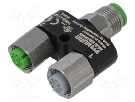 MURRELEKTRONIK Adaptador M12 con 1 macho de 5 pines y 2 hembras de 4 pines