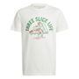 Camiseta de Manga Corta Infantil Adidas Pizza Blanco L