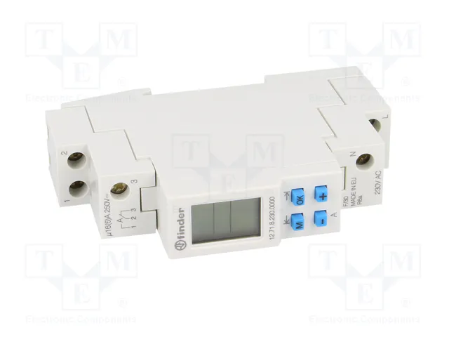 FINDER Programador de tiempo 230VAC SPDT IP20