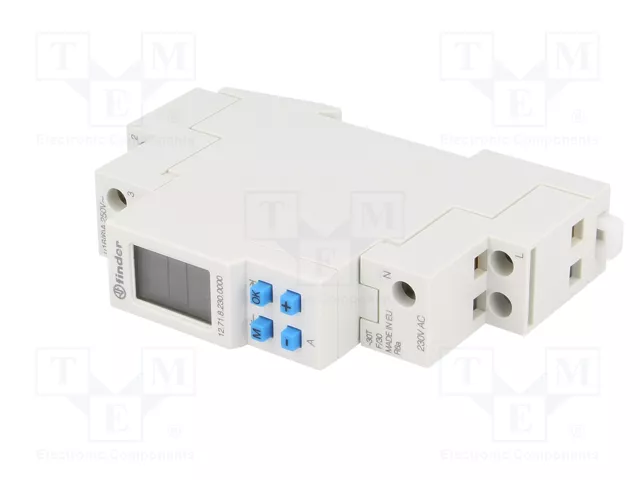 FINDER Programador de tiempo 230VAC SPDT IP20