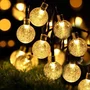 Lumisky LUM3666162003593 Guirnalda Solar de Exterior FESTY WHITE con 20 Bombillas LED, Blanco Cálido, 5.8 Metros
