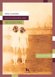 KRILLER 71 EDICIONES, IDEM, LO MISMO, Gertrude Stein - KRILLER 71 EDICIONES