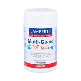 LAMBERTS Multi-Guard For Kids Masticable 100 Comp para Niños 4-14 Años Multivitamínico