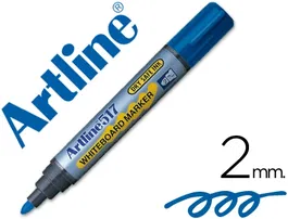 Artline Rotulador Pizarra EK-517 Azul Punta Redonda 2 mm Tinta Bajo Olor