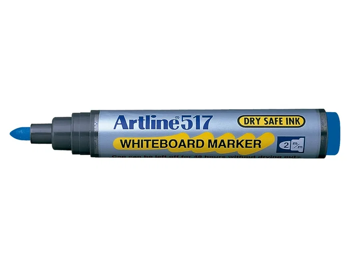 Artline Rotulador Pizarra EK-517 Azul Punta Redonda 2 mm Tinta Bajo Olor
