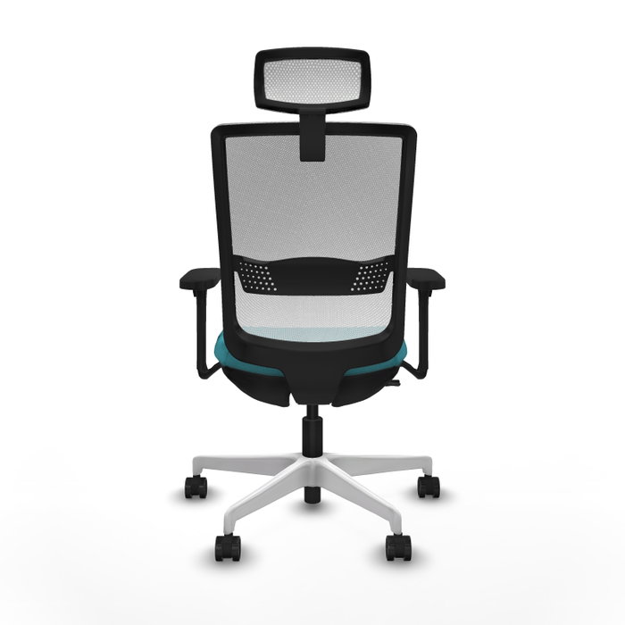 PIQUERAS Y CRESPO Silla de oficina Haches con mecanismo Sincro/Traslack, color Turquesa y Blanco PIQUERAS Y CRESPO Silla de oficina Haches con mecanismo Sincro/Traslack, color Turquesa y Blanco