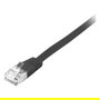EQUIP Cable de Red Patch Cat6A 10 m U/FTP (STP) Blindado Plano LSZH Negro, Conectores RJ45 Macho Dorados, 10 Gb/s, 607696