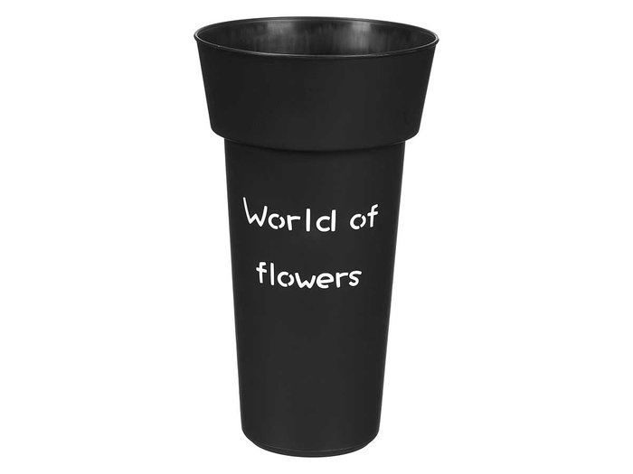 Giftdecor Jarron Florista Negro 35 cm (20x35.2x20 cm) (Set de 16)