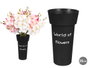 Giftdecor Jarron Florista Negro 35 cm (20x35.2x20 cm) (Set de 16)