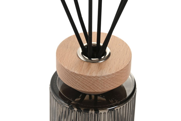 DKD Home Decor Ambientador Mikado Item Home Premium Perfumes 07-25 200 ml Aroma Darjeeling Gris Oscuro Negro