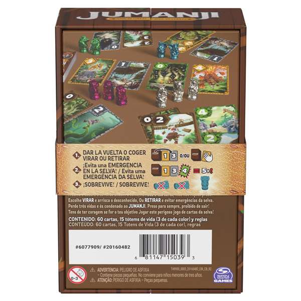 Spin Master Juego de Cartas Jumanji Spin Master Juego de Cartas Jumanji