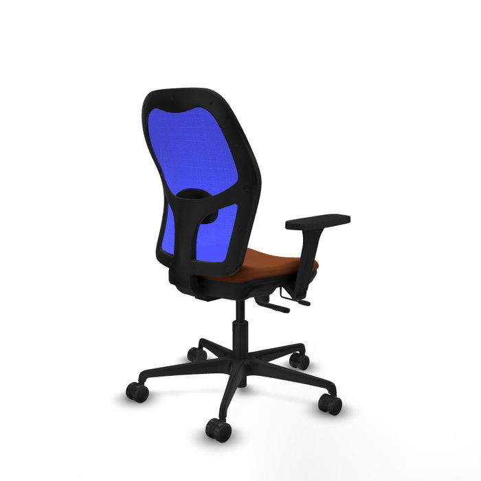 PIQUERAS Y CRESPO Silla de oficina Jorquera con Mecanismo Sincro/Traslack Marrón y Azul PIQUERAS Y CRESPO Silla de oficina Jorquera con Mecanismo Sincro/Traslack Marrón y Azul