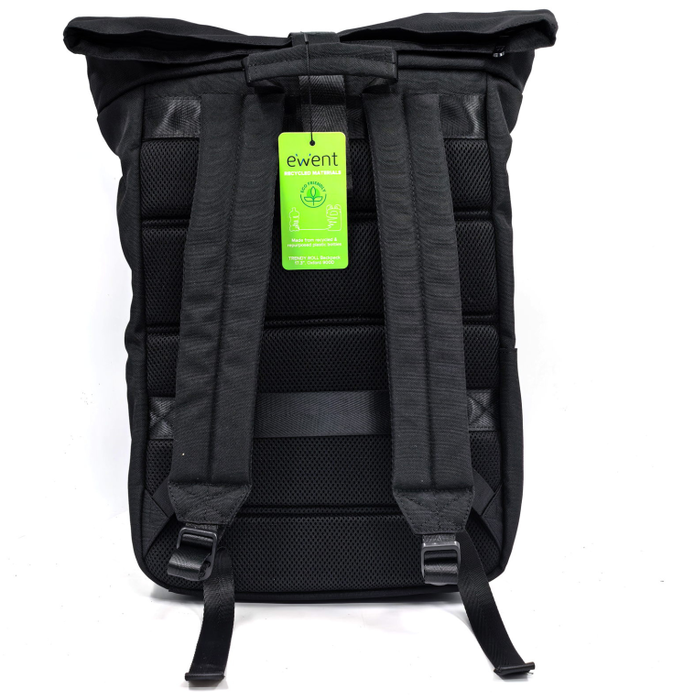 EWENT Trendy Roll EW2536 Mochila para Portátil 17,3 Pulgadas Negra