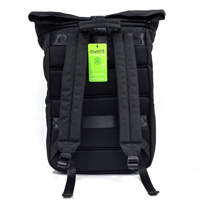 EWENT Trendy Roll EW2536 Mochila para Portátil 17,3 Pulgadas Negra