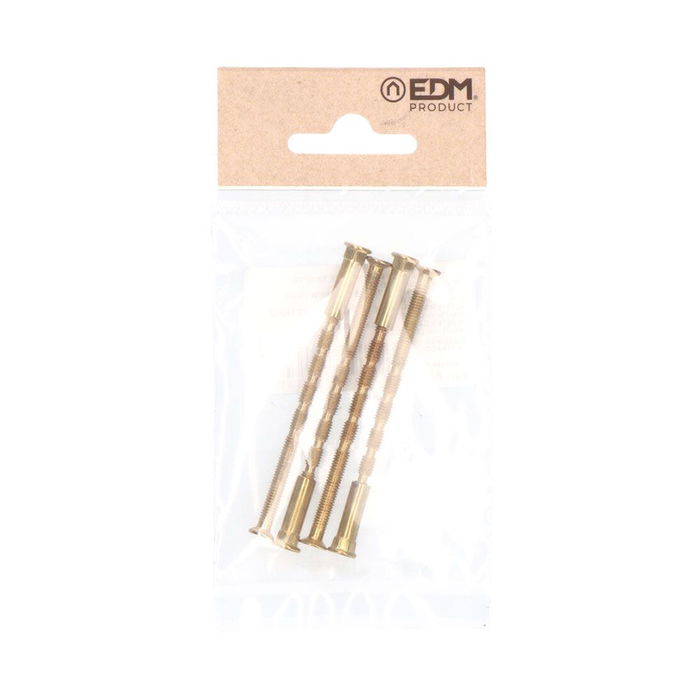 Edm Tornillo pasante multicorte TRN02 M4x75mm Latonado Acero (4 Unidades) Edm Tornillo pasante multicorte TRN02 M4x75mm Latonado Acero (4 Unidades)