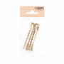 Edm Tornillo pasante multicorte TRN02, M4 x 75 mm, acabado latonado, 4 uds
