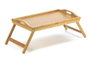 Quttin Mesa de Bambú Auxiliar Plegable 50x30x22 cm