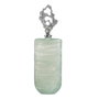 Botella Decorativa Verde-Plata Cristal 19 X 13 X 62 cm
