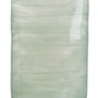 Ixia Botella Decorativa Verde-Plata de Cristal 19 x 13 x 62 cm