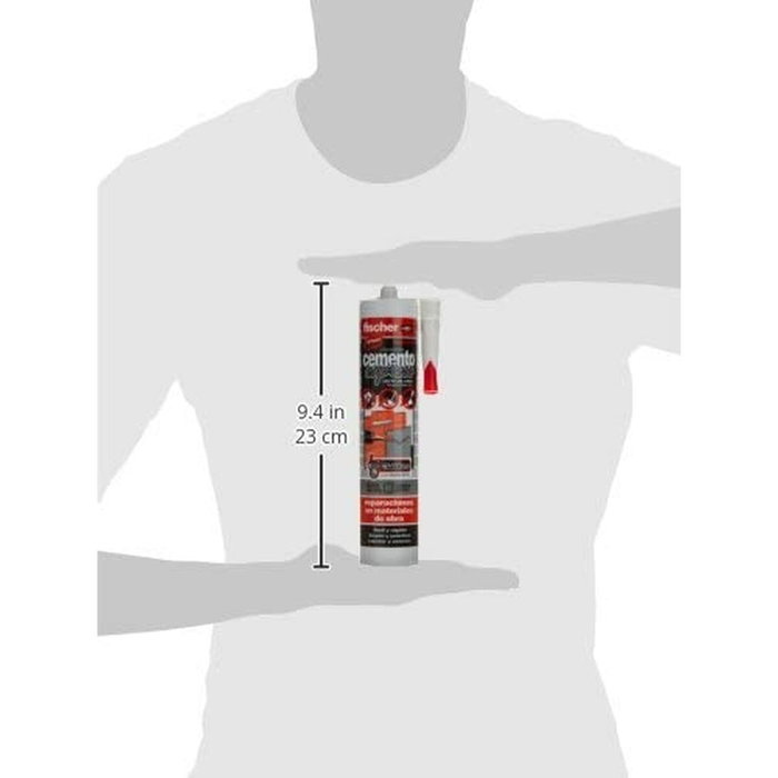 Fischer Cemento express gris oscuro 310 ml