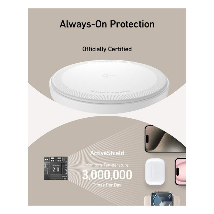 Anker MagGo Estación de Carga Inalámbrica 3 en 1 Plegable Blanco