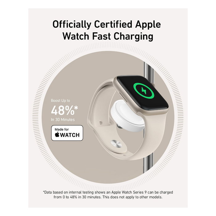 Anker MagGo Estación de Carga Inalámbrica 3 en 1 Plegable Blanco