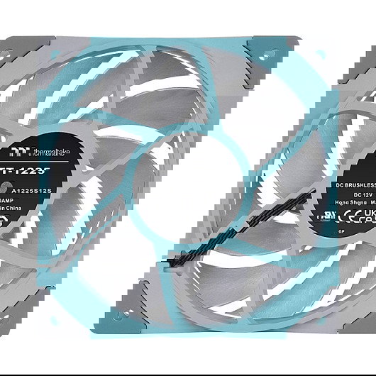 Thermaltake TOUGHFAN 12 Ventilador de Radiador 120mm Turquesa 2000 RPM 58.35 CFM