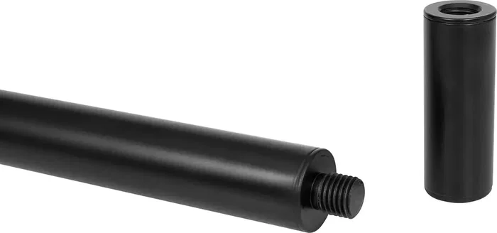FRAMEWORKS Polo Estándar para Subwoofer - Tubo de Conexión Negro de Acero 1000mm con Adaptador de 20 mm