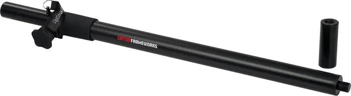 FRAMEWORKS Polo Estándar para Subwoofer - Tubo de Conexión Negro de Acero 1000mm con Adaptador de 20 mm