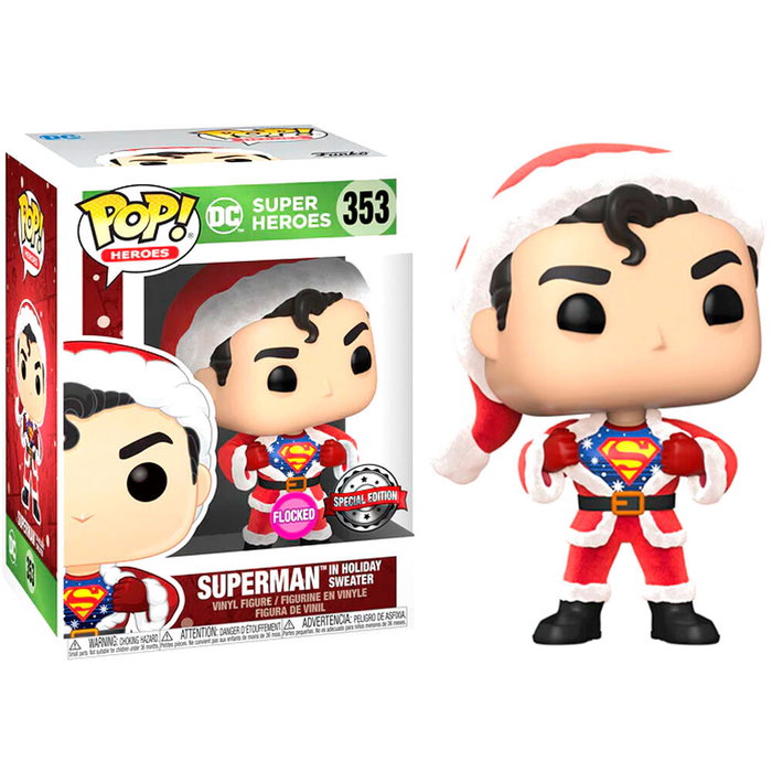 FUNKO Set figura POP & Tee DC Comics Superman Exclusive Flocked