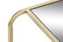 DKD Home Decor Mesita Auxiliar Glam Dorado Metal y Espejo 50 x 50 x 55 cm