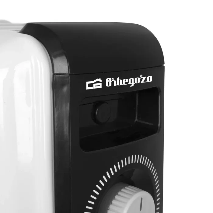 Orbegozo RF 2000 Radiador de Aceite Eléctrico 2000W, 9 Elementos, 3 Potencias 3 Potencias 800-1200-2000W, Termostato Blanco