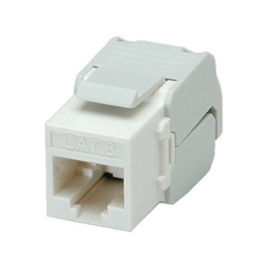 ROLINE Cat.6 Keystone Jack RJ-45 sin blindaje, toolless, blanco ROLINE Cat.6 Keystone Jack RJ-45 sin blindaje, toolless, blanco