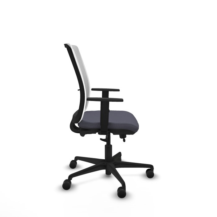 PIQUERAS Y CRESPO Silla de oficina Haches Gris oscuro y Blanco