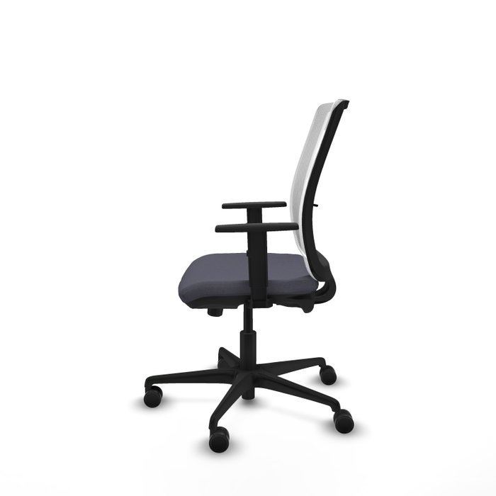 PIQUERAS Y CRESPO Silla de oficina Haches Gris oscuro y Blanco