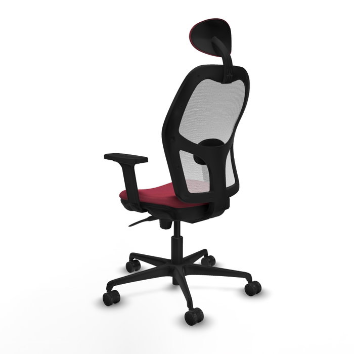 PIQUERAS Y CRESPO Silla de oficina Jorquera Granate y Blanco PIQUERAS Y CRESPO Silla de oficina Jorquera Granate y Blanco