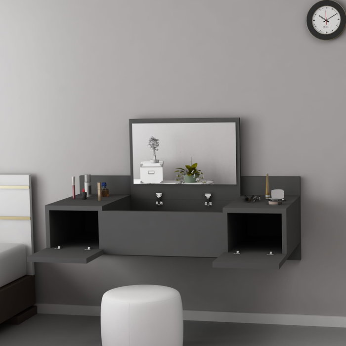 Hanah Home Mesa de Maquillaje Anthracite
