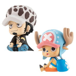 Megahouse Pack de 2 Figuras One Piece - Trafalgar Law y Chopper - PVC - Aprox. 11 cm
