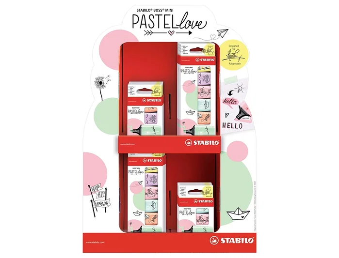 STABILO Stabilo Boss Mini Pastellove® Colores Surtidos Expositor de 72 unidades STABILO Stabilo Boss Mini Pastellove® Colores Surtidos Expositor de 72 unidades