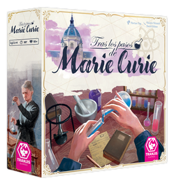 Tranjis Games Juego de Mesa Tras los Pasos de Marie Curie - Juego Estratégico Científico Familiar de 2 a 4 Jugadores, a Partir de 10 Años